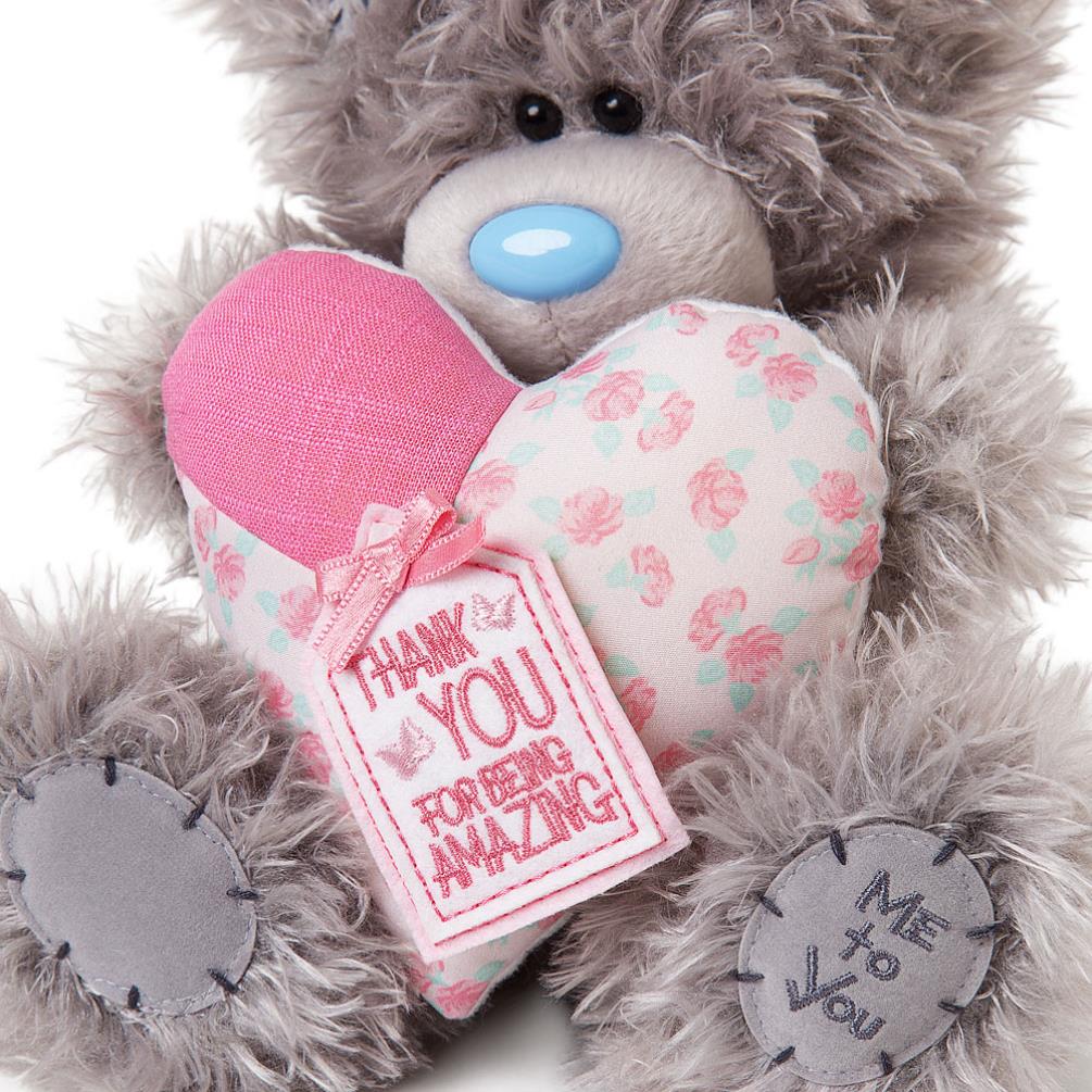 9" Thank You Padded Heart Me to You Bear Extra Image 3